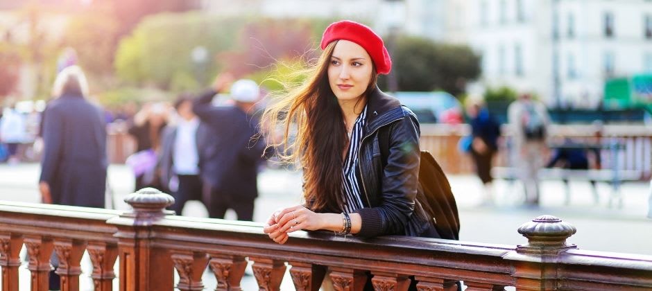 A Lady near Paris Seine